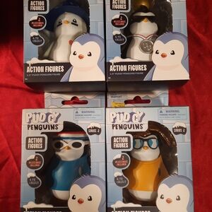 Complete Set All 4 Pudgy Penguins Collectors Action Figures NIB